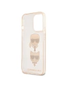 Buy Karl Lagerfeld KLHCP13LKCTUGLGO Apple iPhone 13 Pro gold hardcase Glitter Karl`s & Choupette - KLD704GLD - {ean13} - Home Screen Store Europe