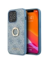 Etui Guess GUHCP13L4GMRBL Apple iPhone 13 Pro albastru/blue hardcase 4G cu suport pentru inel