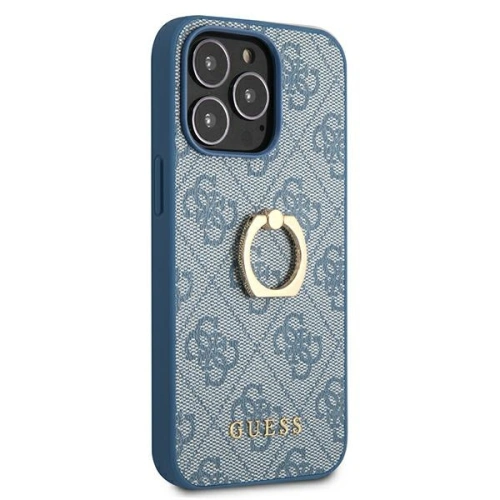 Kup Etui Guess GUHCP13L4GMRBL Apple iPhone 13 Pro albastru/blue hardcase 4G cu suport pentru inel - GUE1351BLU - {ean13} - Sklep Home Screen