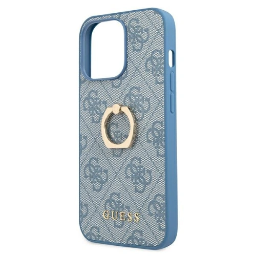Kup Etui Guess GUHCP13L4GMRBL Apple iPhone 13 Pro albastru/blue hardcase 4G cu suport pentru inel - GUE1351BLU - {ean13} - Sklep Home Screen
