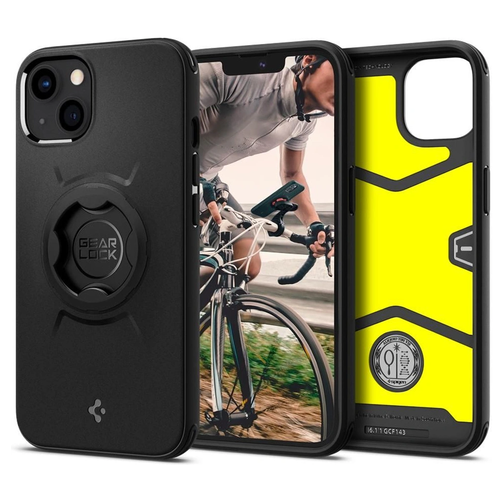 Spigen Gearlock GCF143 Bike Mount Case Apple iPhone 13 Black