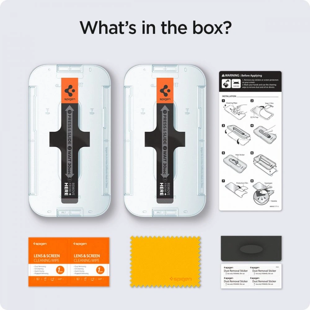 Szkło hartowane Spigen GLAS.tR ez Fit Apple iPhone 13 mini Privacy [2 PACK]