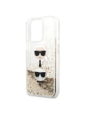 Kup Etui Karl Lagerfeld KLHCP13LKICGLD Apple iPhone 13 Pro aur/gold hardcase Liquid Glitter Karl&Choupette Head - KLD708GLD - {ean13} - Sklep Home Screen
