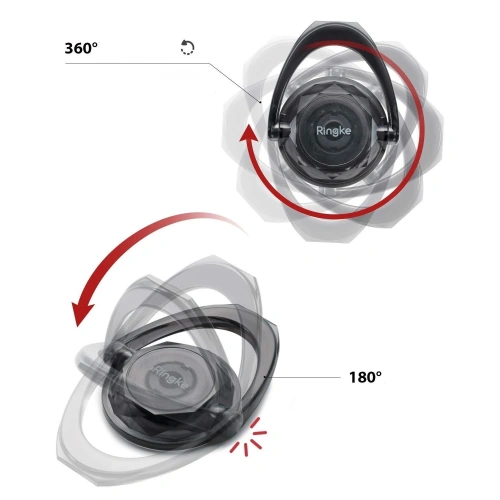 Kup 2 mânere Ringke Prism Ring Clear + Smoke Black - RGK826 - {ean13} - Sklep Home Screen