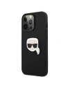 Kup Case Karl Lagerfeld KLHCP13LPKMK Apple iPhone 13 Pro schwarz/black hardcase Leder Ikonik Karls Kopf Metall - KLD711BLK - {ean13} - Sklep Home Screen