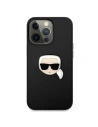 Kup Case Karl Lagerfeld KLHCP13LPKMK Apple iPhone 13 Pro schwarz/black hardcase Leder Ikonik Karls Kopf Metall - KLD711BLK - {ean13} - Sklep Home Screen