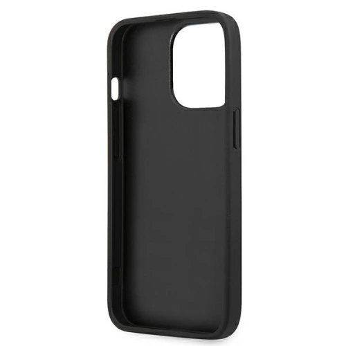 Kup Case Karl Lagerfeld KLHCP13LPKMK Apple iPhone 13 Pro schwarz/black hardcase Leder Ikonik Karls Kopf Metall - KLD711BLK - {ean13} - Sklep Home Screen