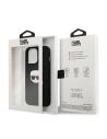 Kup Case Karl Lagerfeld KLHCP13LPKMK Apple iPhone 13 Pro schwarz/black hardcase Leder Ikonik Karls Kopf Metall - KLD711BLK - {ean13} - Sklep Home Screen