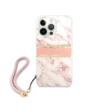 Kup Etui Guess GUHCP13LKMABPI Apple iPhone 13 Pro różowy/pink hardcase Marble Strap Collection - GUE1357PNK - {ean13} - Sklep Home Screen