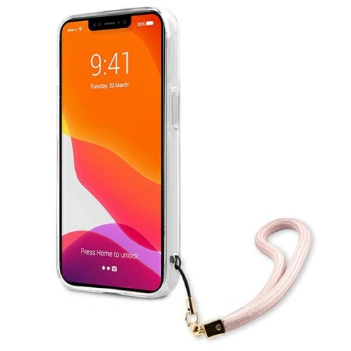 Buy Guess GUHCP13LKMABPI Apple iPhone 13 Pro pink hardcase Marble Strap Collection - GUE1357PNK - {ean13} - Home Screen Store Europe