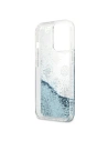 Kup Etui Guess GUHCP13LLGPEBL Apple iPhone 13 Pro albastru/blue hardcase Peony Liquid Glitter - GUE1358BLU - {ean13} - Sklep Home Screen