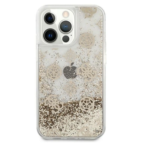 Kup Etui Guess GUHCP13LLGPEGO Apple iPhone 13 Pro arany/hardcase Peony Liquid Glitter - GUE1359GLD - {ean13} - Sklep Home Screen