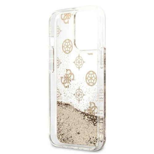 Kup Etui Guess GUHCP13LLGPEGO Apple iPhone 13 Pro arany/hardcase Peony Liquid Glitter - GUE1359GLD - {ean13} - Sklep Home Screen