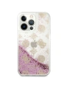 Kup Etui Guess GUHCP13LLGPEPI Apple iPhone 13 Pro różowy/pink hardcase Peony Liquid Glitter - GUE1360PNK - {ean13} - Sklep Home Screen