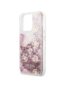 Kup Etui Guess GUHCP13LLGPEPI Apple iPhone 13 Pro różowy/pink hardcase Peony Liquid Glitter - GUE1360PNK - {ean13} - Sklep Home Screen