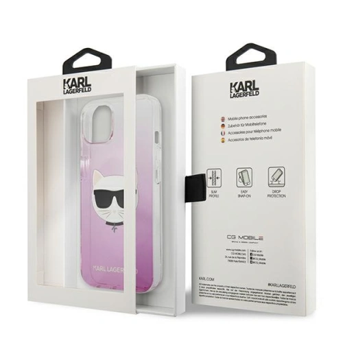 Kup Etui Karl Lagerfeld KLHCP13MCTRP Apple iPhone 13 hardcase różowy/pink Choupette Head - KLD714PNK - {ean13} - Sklep Home Screen