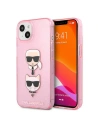 Etui Karl Lagerfeld KLHCP13MKCTUGLP Apple iPhone 13 różowy/pink hardcase Glitter Karl`s & Choupette