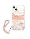Kup Etui Guess GUHCP13MKMABPI Apple iPhone 13 różowy/pink hardcase Marble Strap Collection - GUE1368PNK - {ean13} - Sklep Home Screen