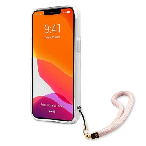 Kup Etui Guess GUHCP13MKMABPI Apple iPhone 13 różowy/pink hardcase Marble Strap Collection - GUE1368PNK - {ean13} - Sklep Home Screen