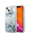 Case Guess GUHCP13MLGPEBL Apple iPhone 13 blau/hardcase Peony Liquid Glitter
