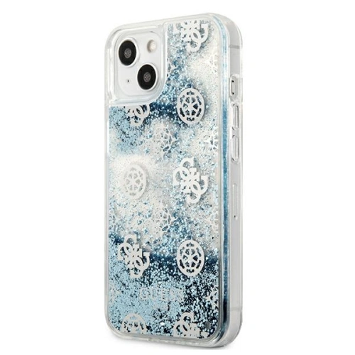 Kup Etui Guess GUHCP13MLGPEBL Apple iPhone 13 albastru/blue hardcase Peony Liquid Glitter - GUE1369BLU - {ean13} - Sklep Home Screen
