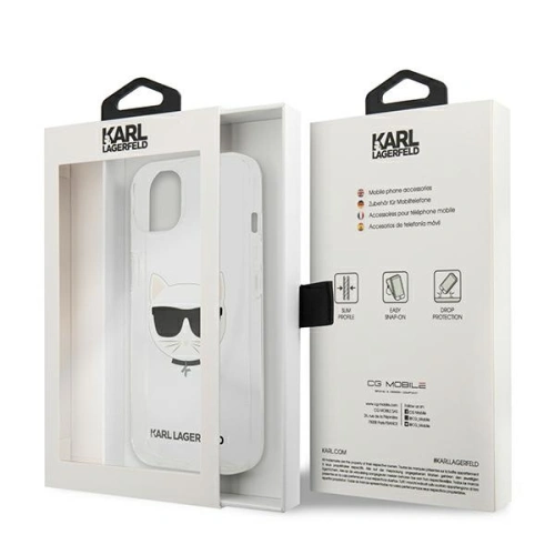 Buy Karl Lagerfeld KLHCP13SCTR Apple iPhone 13 mini hardcase transparent Choupette Head - KLD724CL - {ean13} - Home Screen Store Europe