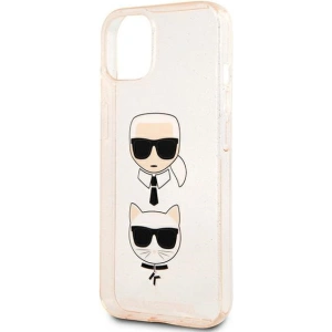 Kup Case Karl Lagerfeld KLHCP13SKCTUGLGO Apple iPhone 13 mini gold/hartschale Glitter Karl`s & Choupette - KLD726GLD - {ean13} - Sklep Home Screen