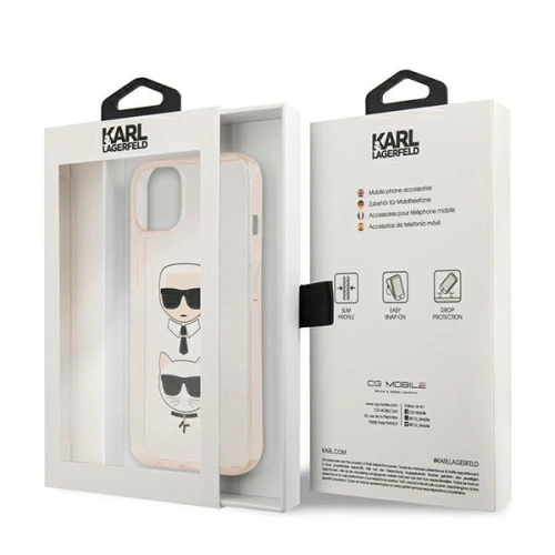 Kup Etui Karl Lagerfeld KLHCP13SKCTUGLGO Apple iPhone 13 mini arany/hardcase Glitter Karl`s & Choupette - KLD726GLD - {ean13} - Sklep Home Screen
