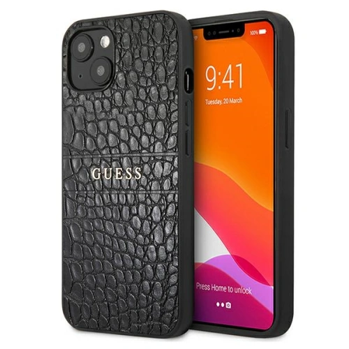 Kup Etui Guess GUHCP13MPCRBBK Apple iPhone 13 černý/black Croco Strap Collection - GUE1372BLK - {ean13} - Sklep Home Screen