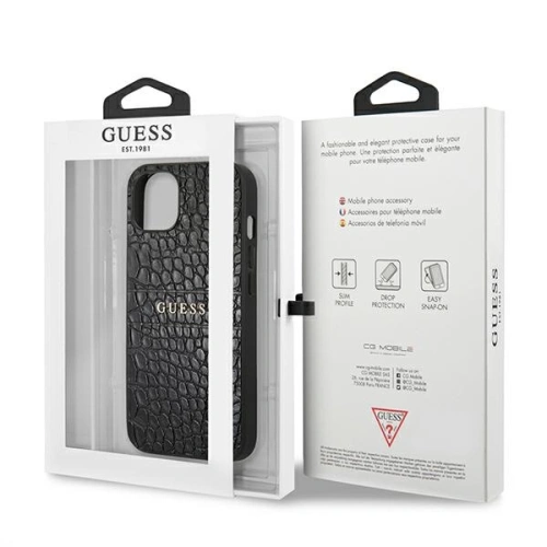 Kup Etui Guess GUHCP13MPCRBBK Apple iPhone 13 černý/black Croco Strap Collection - GUE1372BLK - {ean13} - Sklep Home Screen