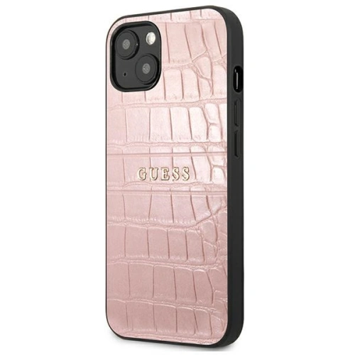 Kup Case Guess GUHCP13MPCRBPI Apple iPhone 13 rosa/pink Croco Strap Collection - GUE1373PNK - {ean13} - Sklep Home Screen