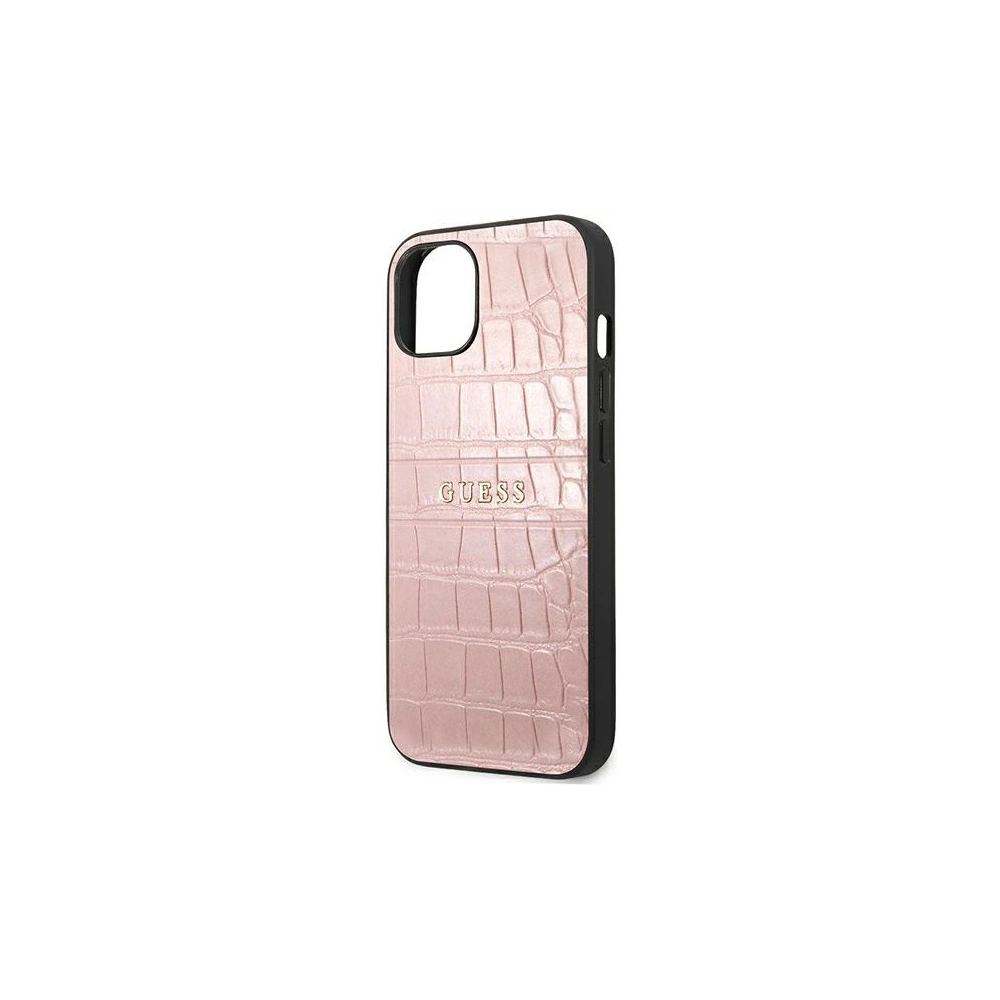 Etui Guess GUHCP13MPCRBPI Apple iPhone 13 różowy/pink Croco Strap Collection