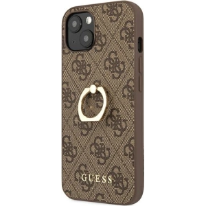 Kup Case Guess GUHCP13S4GMRBR Apple iPhone 13 mini braun/brown hardcase 4G mit Ringständer - GUE1375BR - {ean13} - Sklep Home Screen