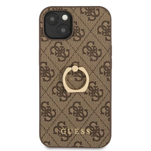 Kup Etui Guess GUHCP13S4GMRBR Apple iPhone 13 mini brązowy/brown hardcase 4G with ring stand - GUE1375BR - {ean13} - Sklep Home Screen