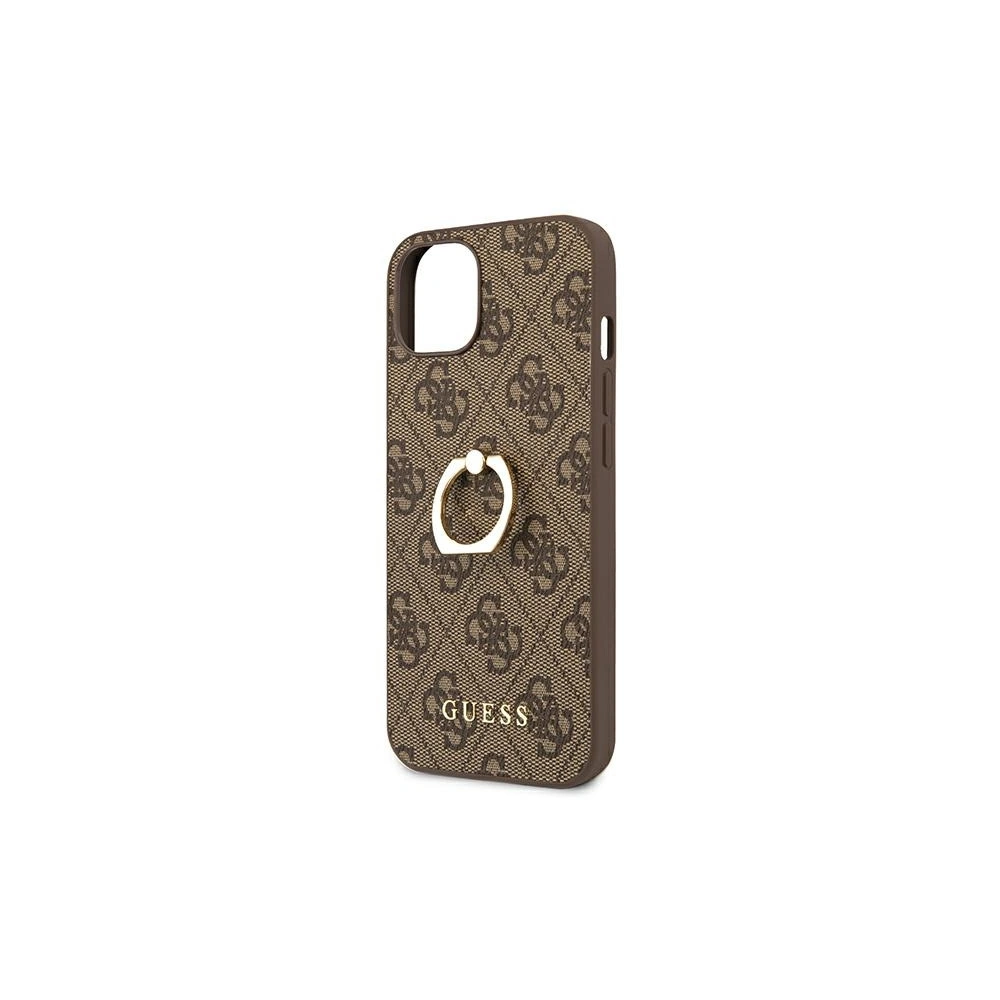 Etui Guess GUHCP13S4GMRBR Apple iPhone 13 mini brązowy/brown hardcase 4G with ring stand