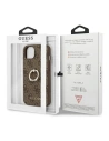 Buy Guess GUHCP13S4GMRBR Apple iPhone 13 mini brown hardcase 4G with ring stand - GUE1375BR - {ean13} - Home Screen Store Europe