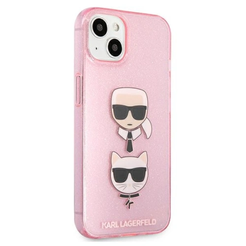 Kup Etui Karl Lagerfeld KLHCP13SKCTUGLP Apple iPhone 13 mini różowy/pink hardcase Glitter Karl`s & Choupette - KLD727PNK - {ean13} - Sklep Home Screen