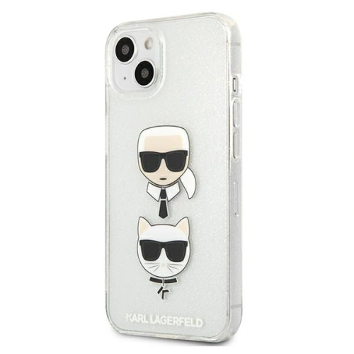 Kup Etui Karl Lagerfeld KLHCP13SKCTUGLS Apple iPhone 13 mini srebrny/silver hardcase Glitter Karl`s & Choupette - KLD728SLV - {ean13} - Sklep Home Screen