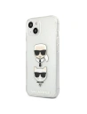 Kup Etui Karl Lagerfeld KLHCP13SKCTUGLS Apple iPhone 13 mini srebrny/silver hardcase Glitter Karl`s & Choupette - KLD728SLV - {ean13} - Sklep Home Screen