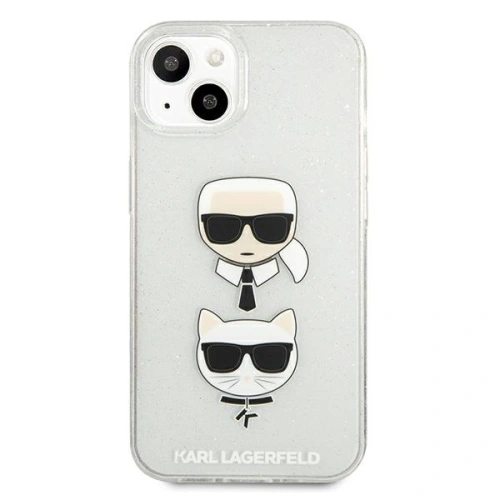 Kup Etui Karl Lagerfeld KLHCP13SKCTUGLS Apple iPhone 13 mini srebrny/silver hardcase Glitter Karl`s & Choupette - KLD728SLV - {ean13} - Sklep Home Screen