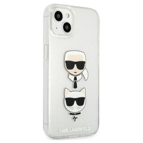 Kup Etui Karl Lagerfeld KLHCP13SKCTUGLS Apple iPhone 13 mini srebrny/silver hardcase Glitter Karl`s & Choupette - KLD728SLV - {ean13} - Sklep Home Screen