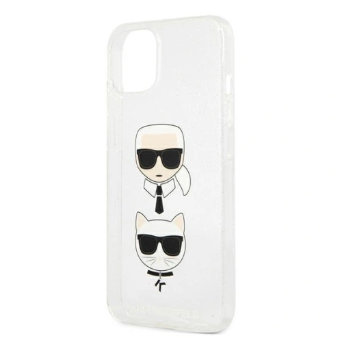 Kup Etui Karl Lagerfeld KLHCP13SKCTUGLS Apple iPhone 13 mini srebrny/silver hardcase Glitter Karl`s & Choupette - KLD728SLV - {ean13} - Sklep Home Screen
