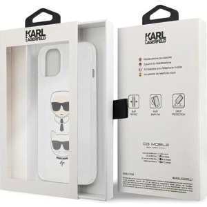 Kup Case Karl Lagerfeld KLHCP13SKCTUGLS Apple iPhone 13 mini silber/silver Hardcase Glitter Karl`s & Choupette - KLD728SLV - {ean13} - Sklep Home Screen