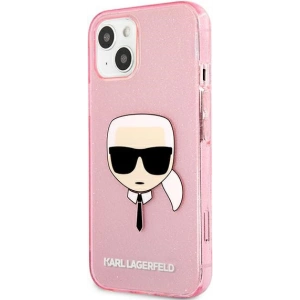 Kup Case Karl Lagerfeld KLHCP13SKHTUGLP Apple iPhone 13 mini rosa/pink Hardcase Glitter Karl`s Head - KLD729PNK - {ean13} - Sklep Home Screen