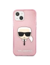 Kup Etui Karl Lagerfeld KLHCP13SKHTUGLP Apple iPhone 13 mini różowy/pink hardcase Glitter Karl`s Head - KLD729PNK - {ean13} - Sklep Home Screen