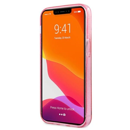 Buy Karl Lagerfeld KLHCP13SKHTUGLP Apple iPhone 13 mini pink hardcase Glitter Karl`s Head - KLD729PNK - {ean13} - Home Screen Store Europe
