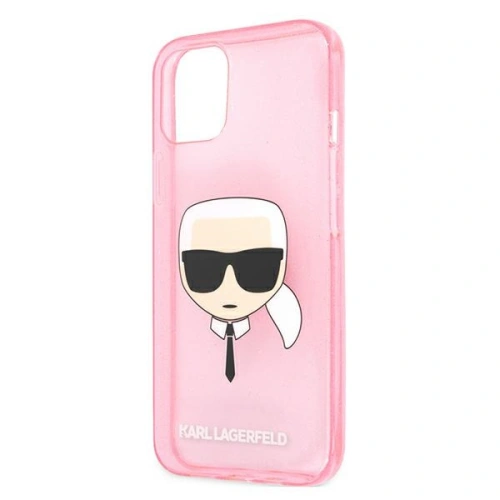 Kup Etui Karl Lagerfeld KLHCP13SKHTUGLP Apple iPhone 13 mini roz/roz hardcase Glitter Karl`s Head - KLD729PNK - {ean13} - Sklep Home Screen