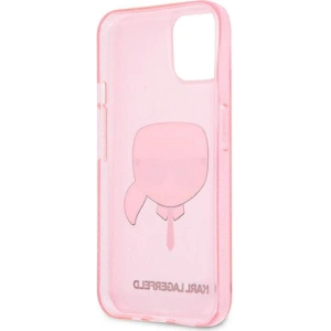 Kup Case Karl Lagerfeld KLHCP13SKHTUGLP Apple iPhone 13 mini rosa/pink Hardcase Glitter Karl`s Head - KLD729PNK - {ean13} - Sklep Home Screen