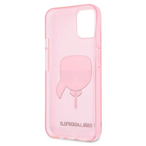 Kup Etui Karl Lagerfeld KLHCP13SKHTUGLP Apple iPhone 13 mini roz/roz hardcase Glitter Karl`s Head - KLD729PNK - {ean13} - Sklep Home Screen