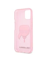 Kup Etui Karl Lagerfeld KLHCP13SKHTUGLP Apple iPhone 13 mini różowy/pink hardcase Glitter Karl`s Head - KLD729PNK - {ean13} - Sklep Home Screen